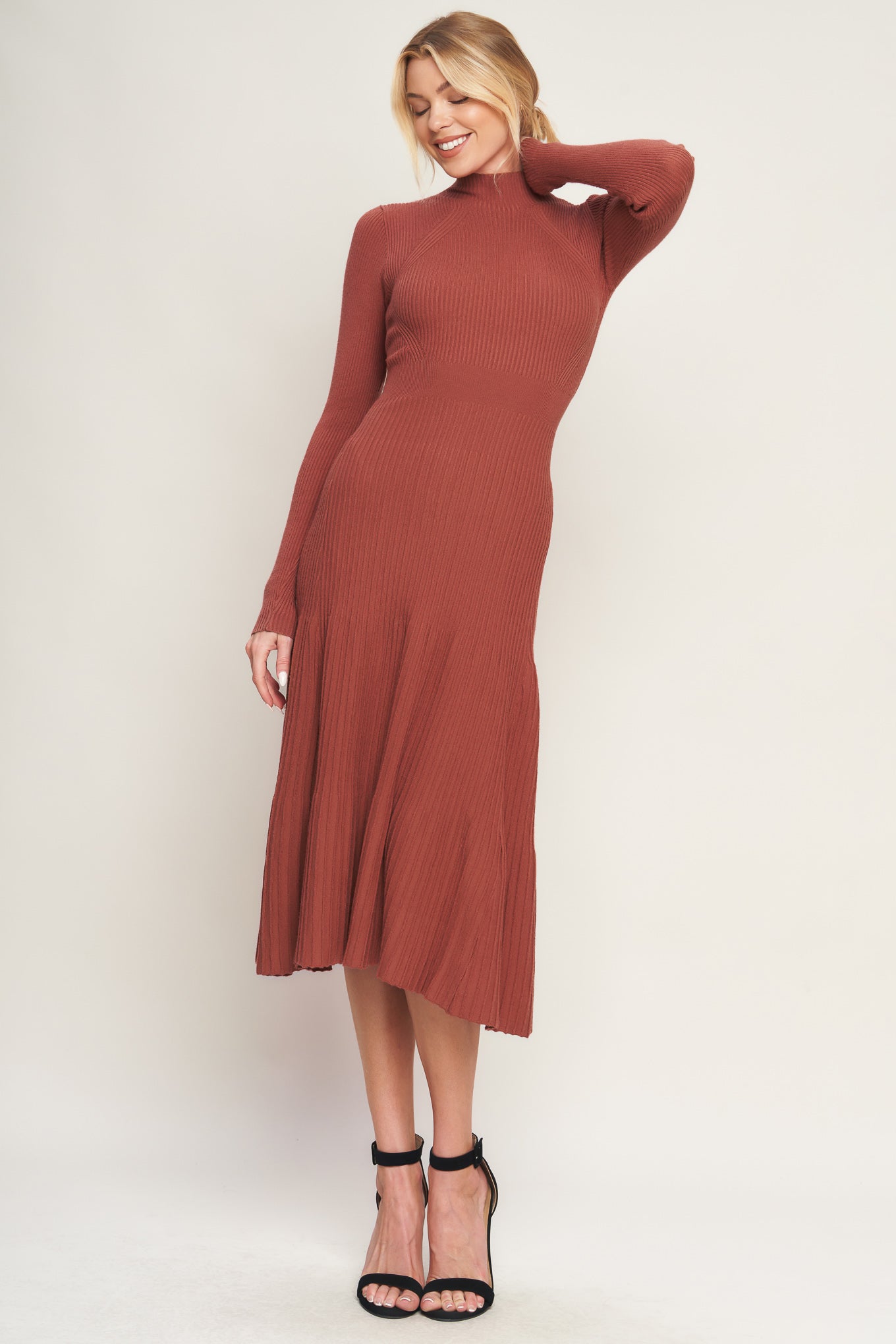 STOLEN KISSES SWEATER MIDI DRESS Flying Tomato